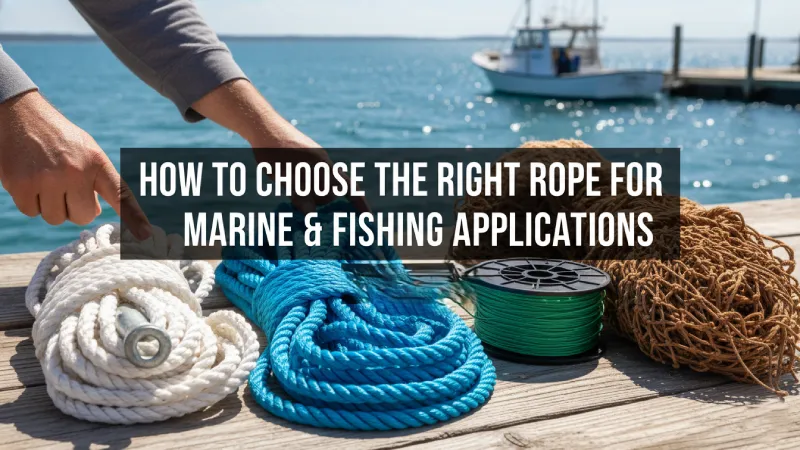 How to choose the right rope for marine and fishing applications