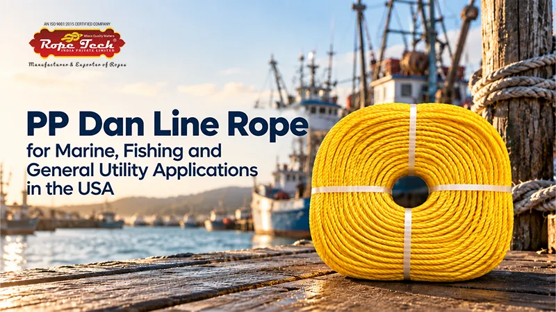 PP Dan Line Rope for Marine, Fishing and General Utility Applications in the USA
