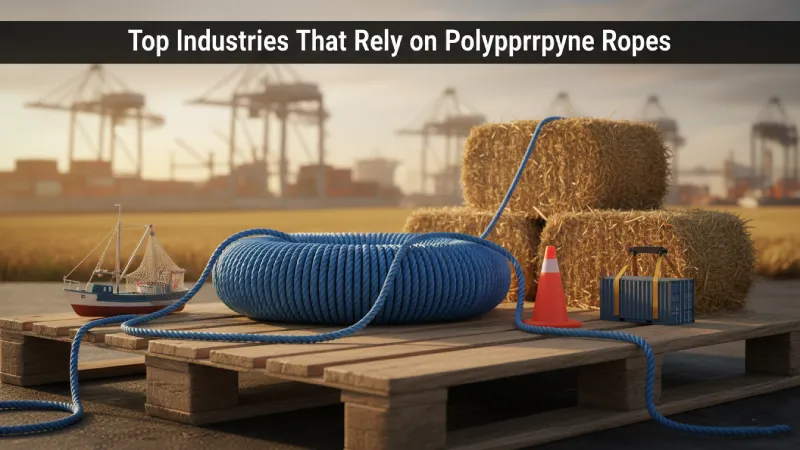 Top industries that rely on polypropylene ropes