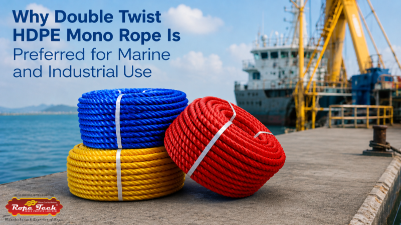 Why Double Twist HDPE Mono Rope Is Preferred for Marine and Industrial Use